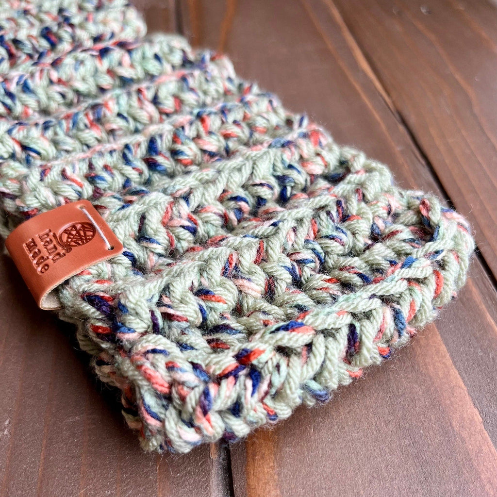 Soft Sage Green Chunky Headband or Ear Warmers for Women