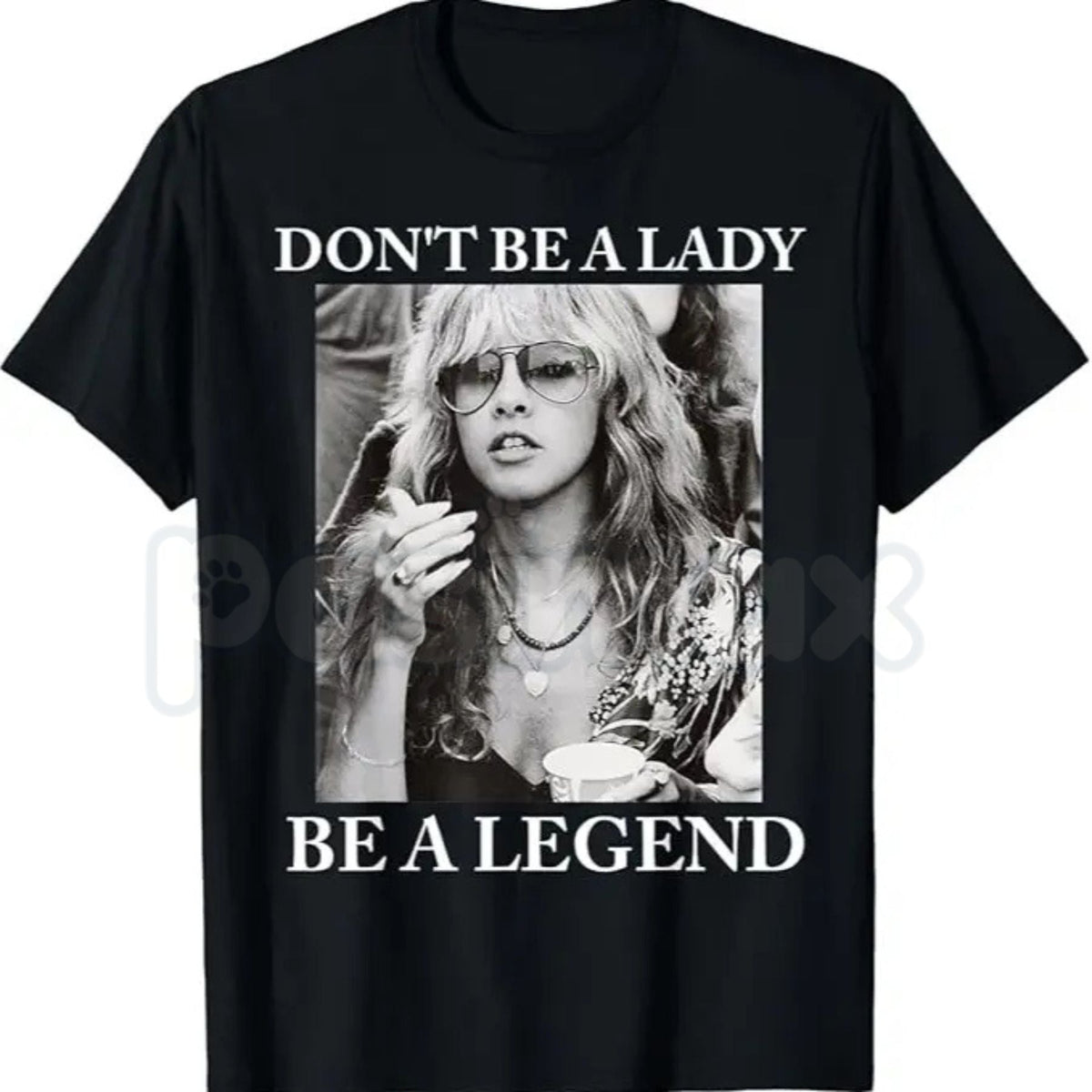 Stevie Nicks Vintage "Don't Be A Lady Be A Legend" T-Shirt – Retro 70s Rock Graphic Tee, Premium 100% Cotton Boho Goddess Top, Soft Lived-In Heavyweight Fleetwood Mac Fan Shirt, Made in USA
