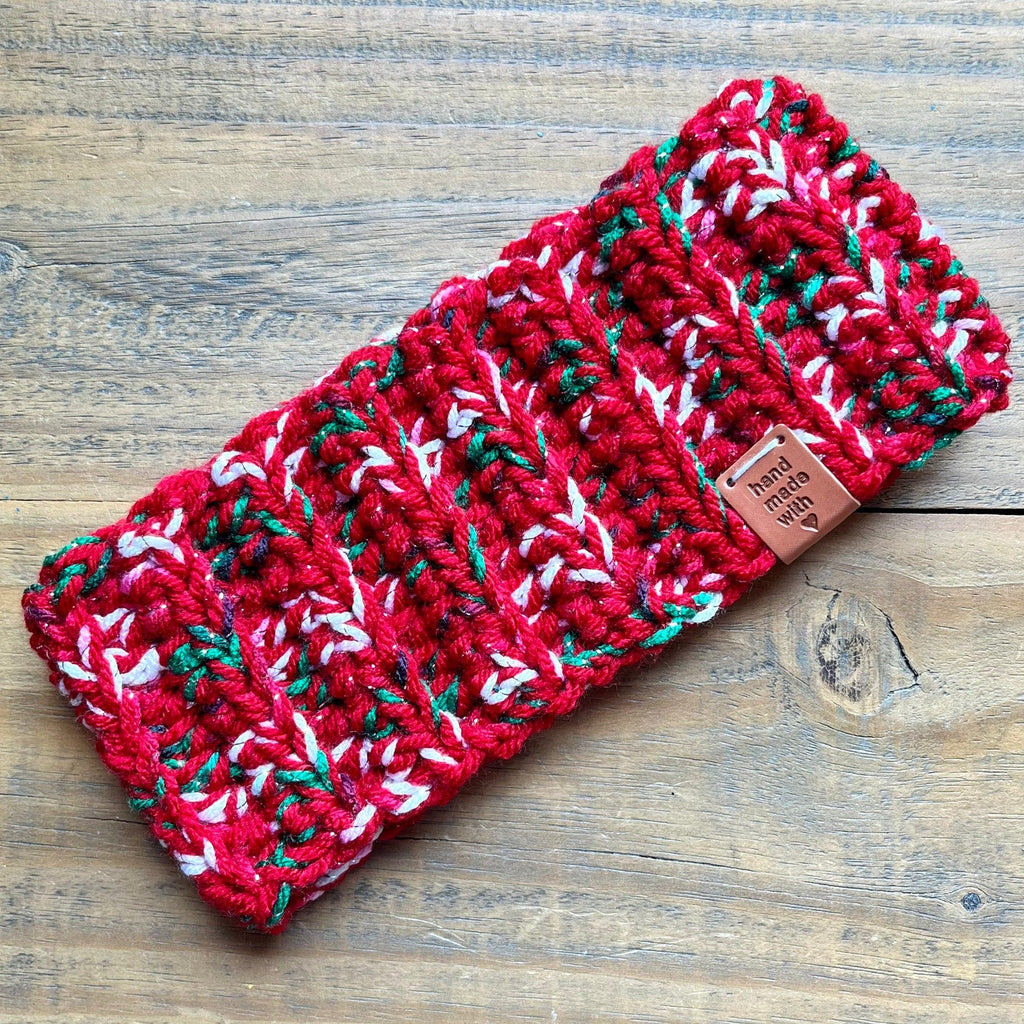 Christmas Headband for Women, Warm Crocheted Headbands