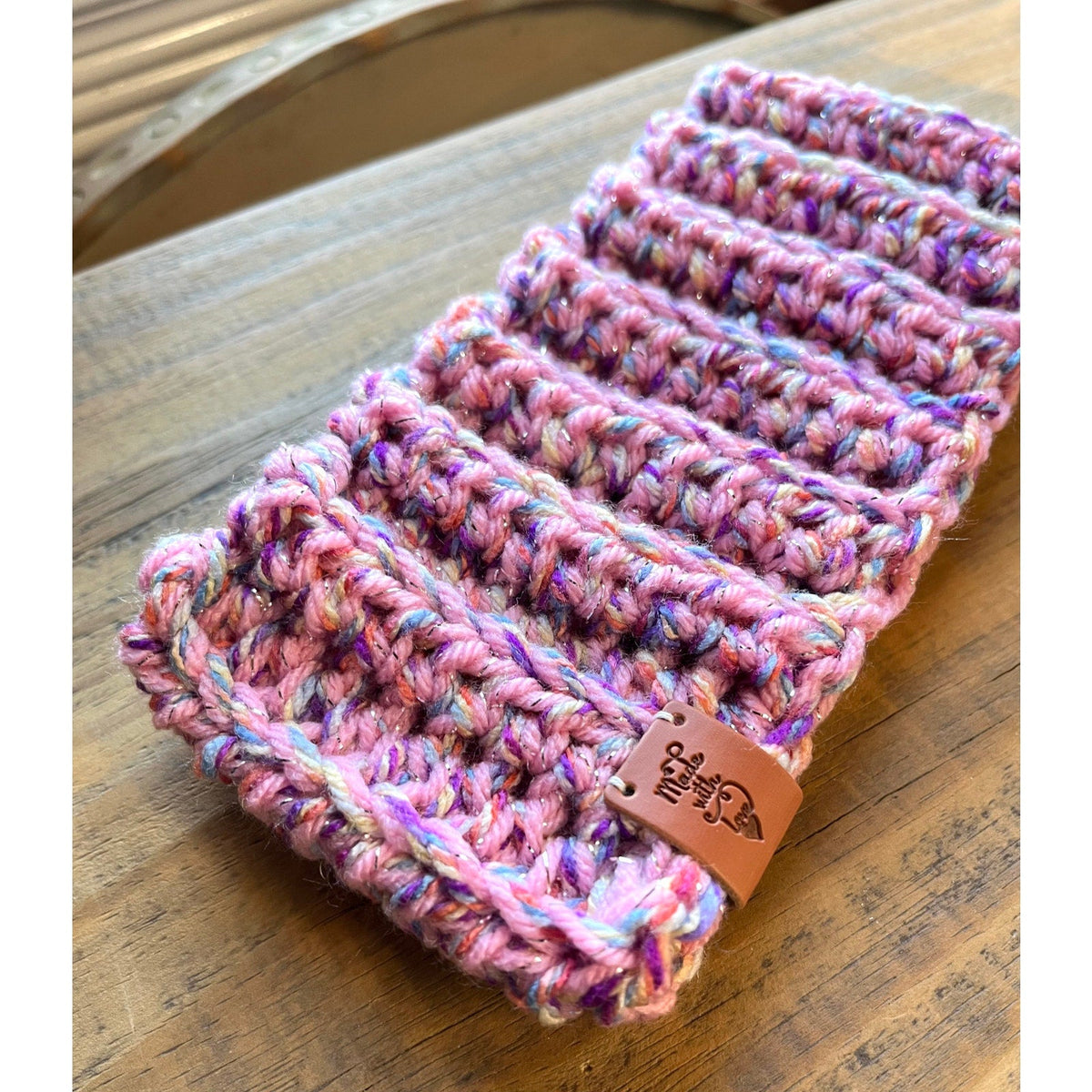 Chunky Pink Headband Ear Warmers for Winter