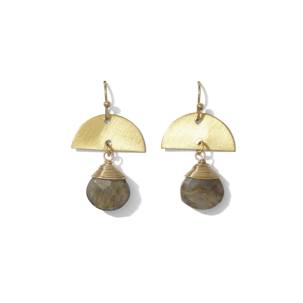 Labradorite Moon Earrings-0