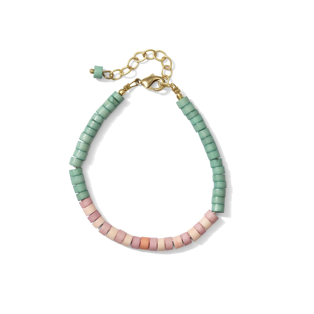 Heishi Bone Bracelet-0