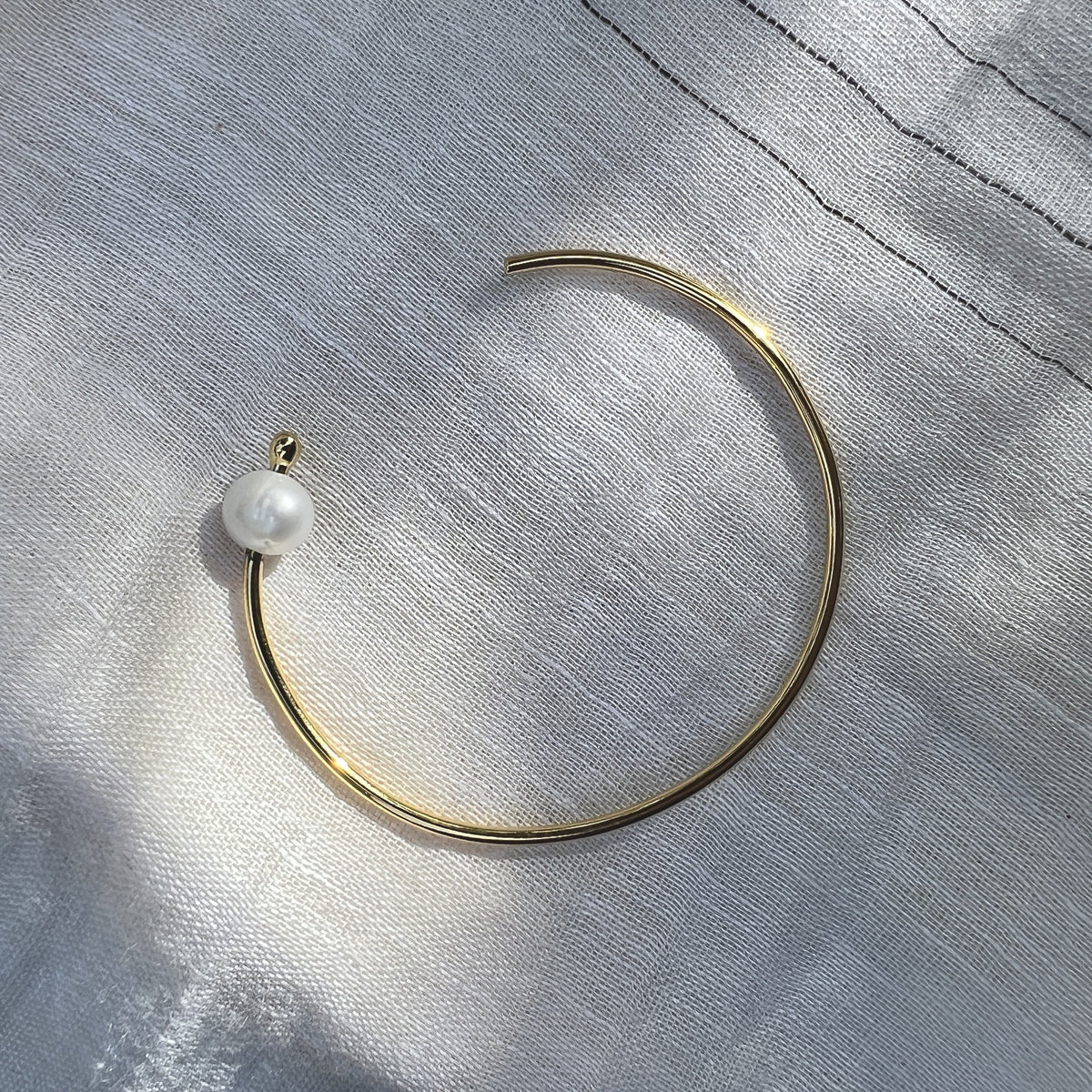 Freshwater Pearl Bangle-3