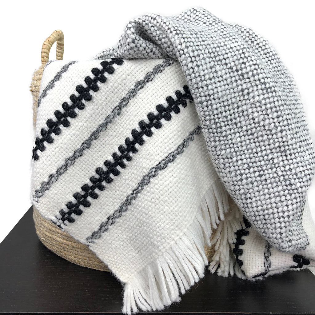 Chunky Snow Cuzco Alpaca Throw-2